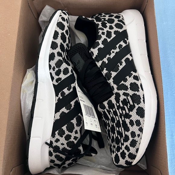 Adidas Swift Run Cheetah Patterned Sneakers - Picture 1 of 8